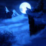 Howling Winter Moonrise