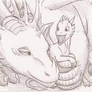 Dragoness and her baby