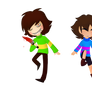 Undertale - Chara and Frisk