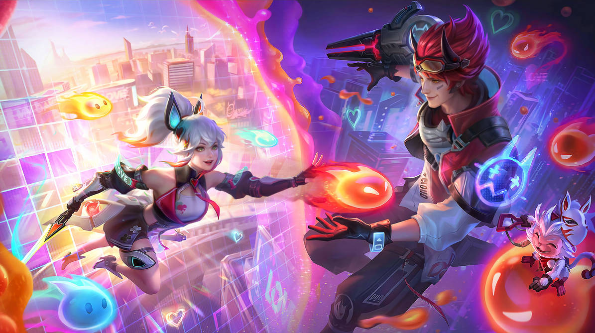 Fanny Claude Valentine skin MLBB Glitter Wallpaper by dechunf on DeviantArt