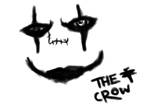 The Crow make-up and scar