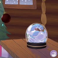 Lapras in a snow globe [COMMISSION]