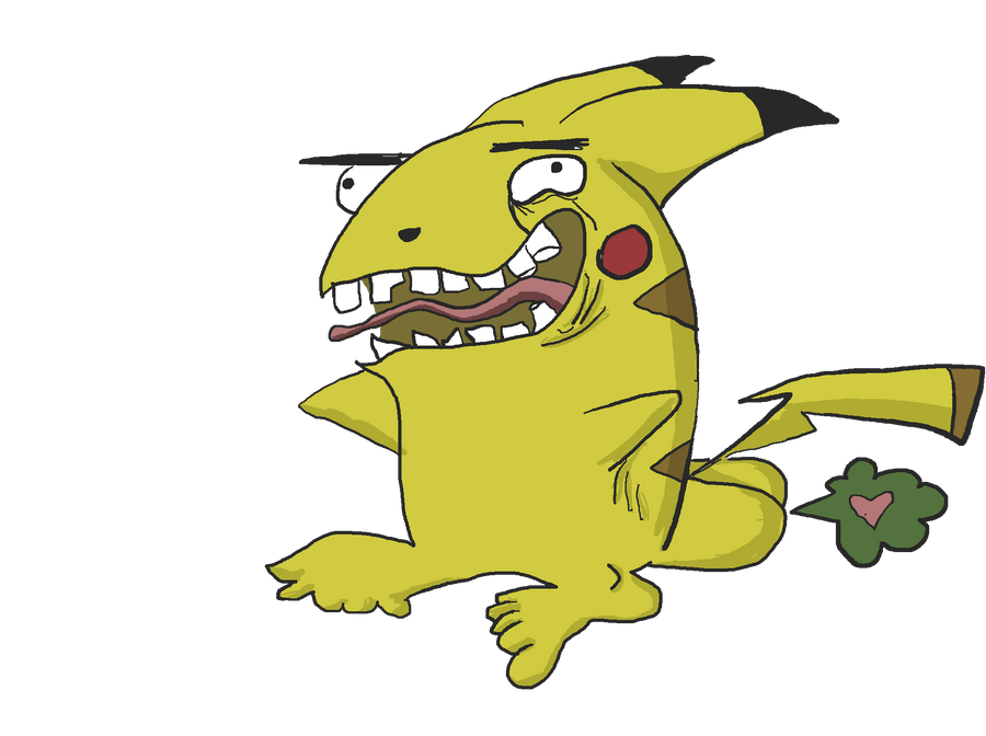 Pikachu Rude Socially Unacceptable Pikachu by concreteTV on DeviantArt
