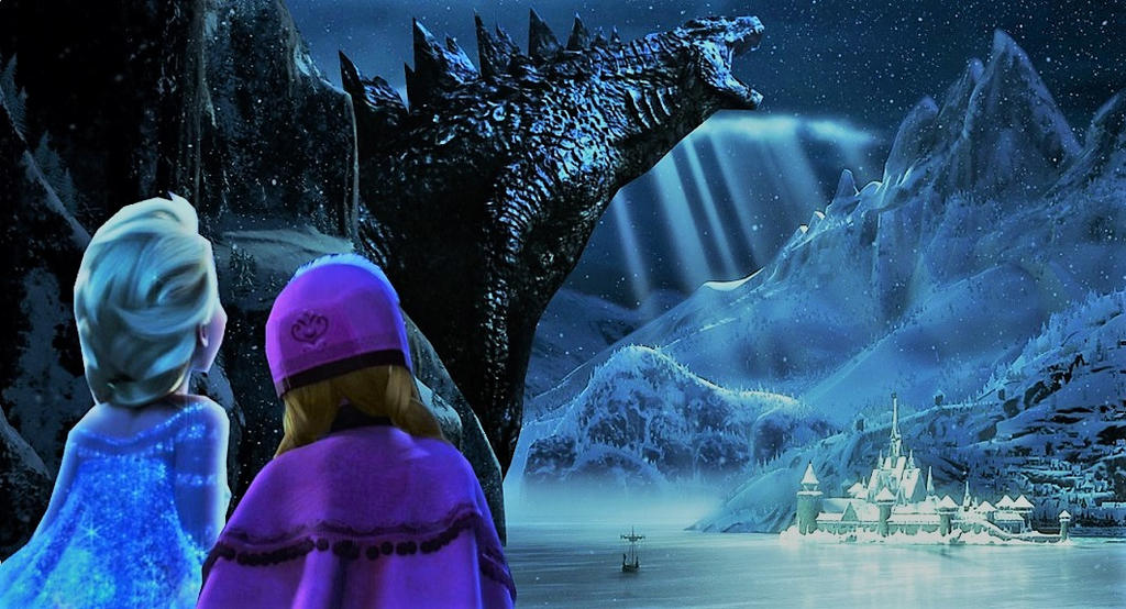 TITANS The Queen and the Beast (Godzilla and Elsa) by Dark-Rider28 on DeviantArt