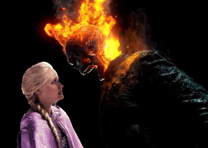 Ghost Rider Ice Ice faces Fire (Elsa / Ghost Rider) by Dark-Rider28 on DeviantArt