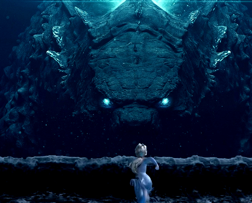 TITANS The Queen and the Beast (Godzilla and Elsa) by Dark-Rider28 on DeviantArt