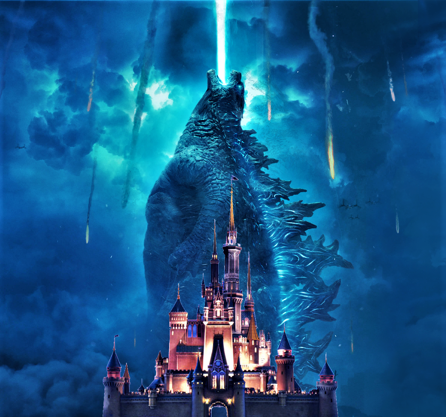 Godzilla Disry Godzilla arrives at Disneyland by Dark-Rider28 on DeviantArt