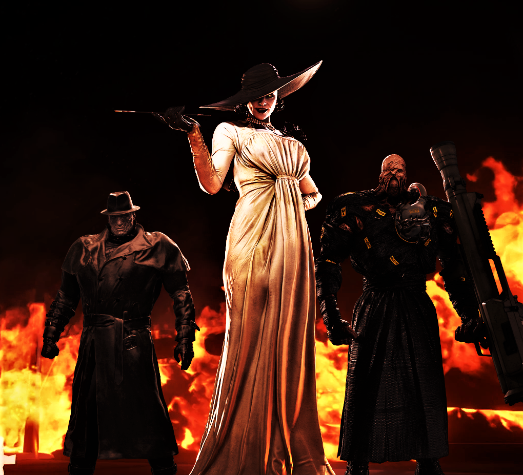 Lady Dimitrescu, Nemesis and Mr. X wallpaper by Dark-Rider28 on