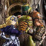 Hands of God - Jeanne d'Arc and Doom Slayer