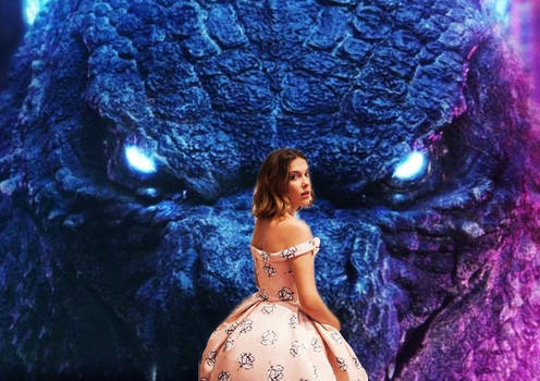 Godzilla and Madison Russell (Millie Bobby Brown)