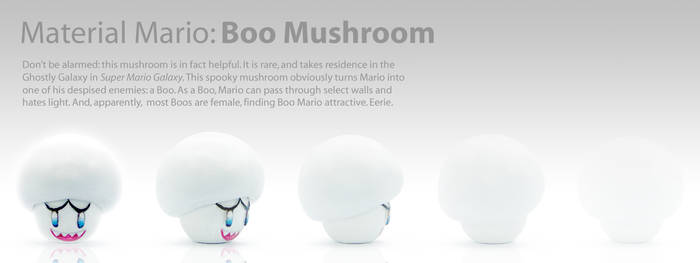 Material Mario: Boo Mushroom