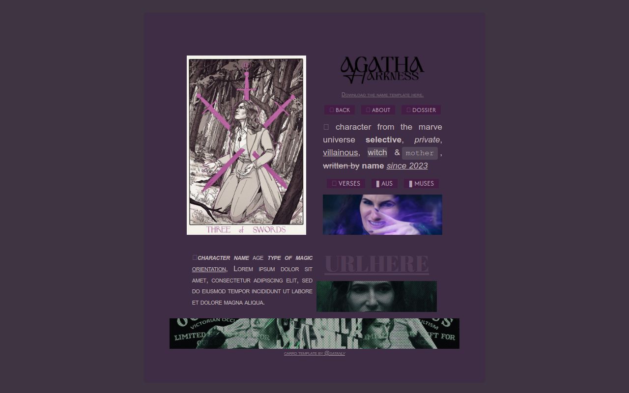 Carrd Character 002. PURPLE, CARRD. by awitchsatanly on DeviantArt