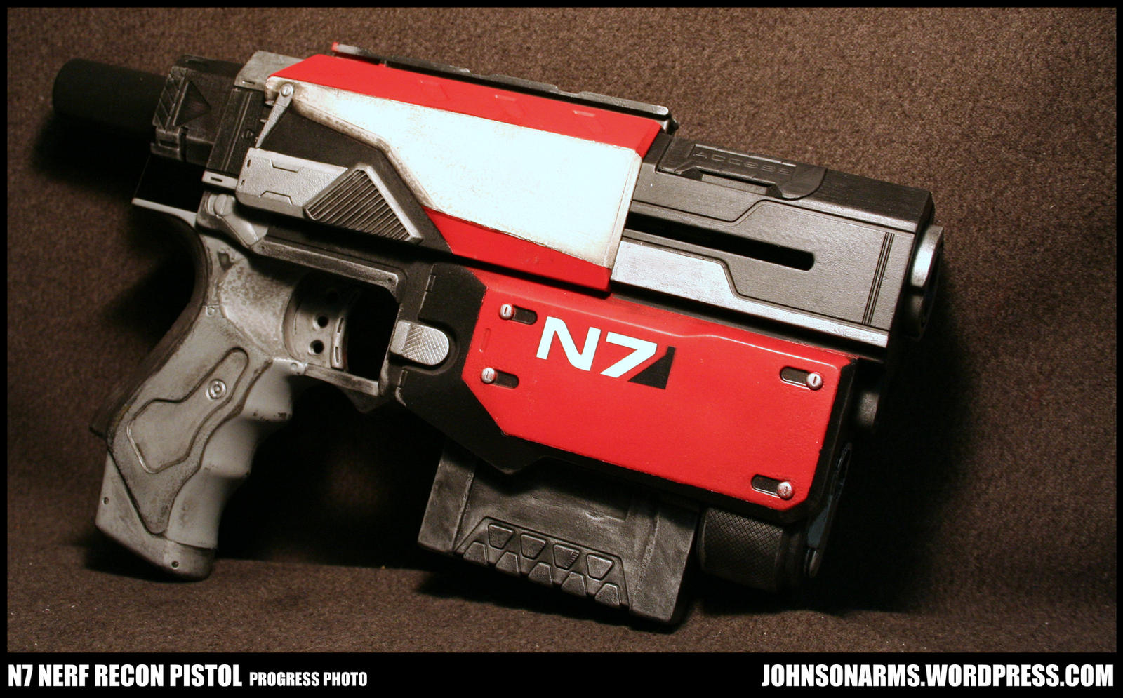 Mass Effect Nerf Recon Progress Photo by JohnsonArmsProps on DeviantArt