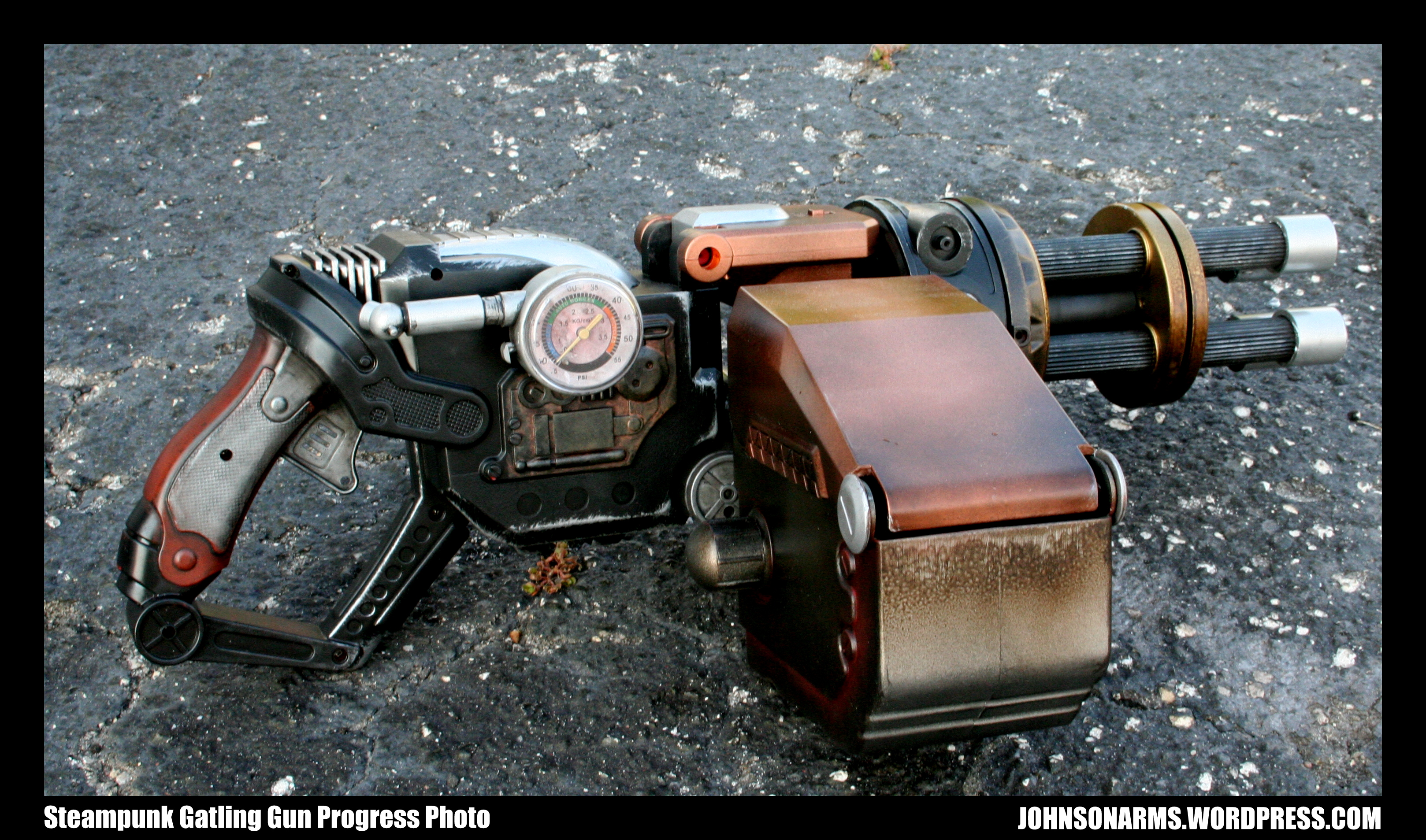 Steampunk Gatling Gun Progress