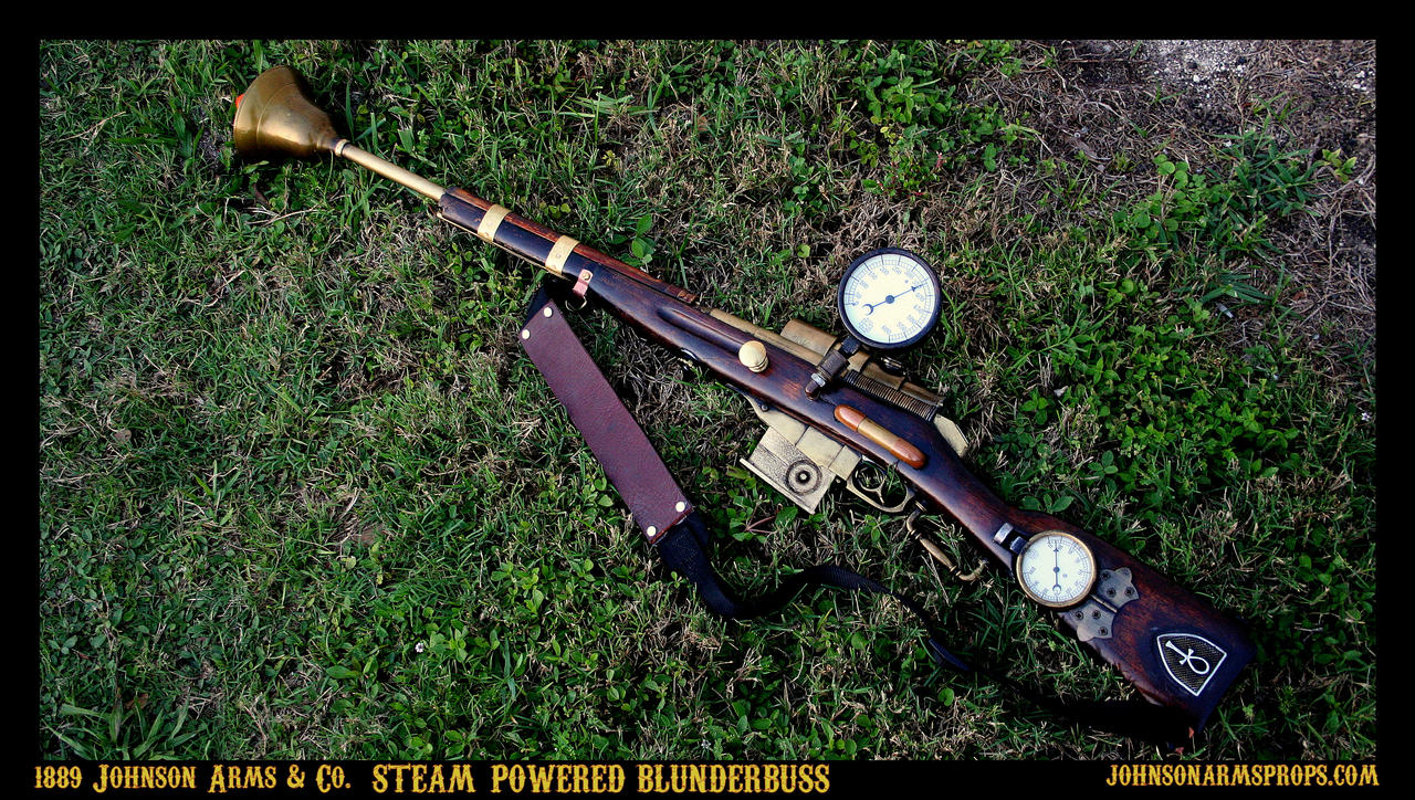 1889 Steam-Powered Blunderbuss by Johnson Arms