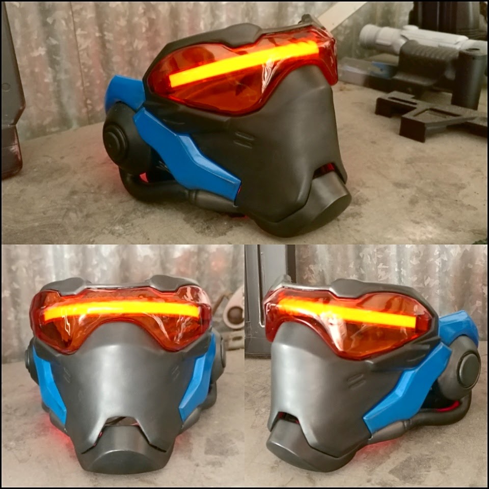 Soldier 76 Replica Mask with EL Lighting