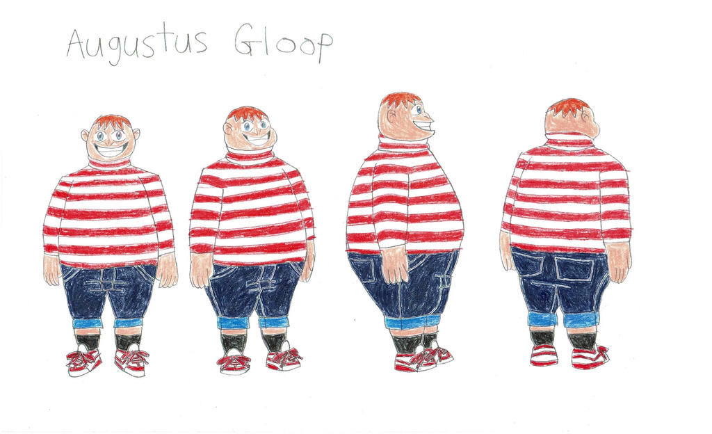Augustus Gloop Model Sheet (In Color) by DanielEgan85 on DeviantArt