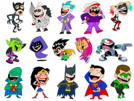 Teen Titans, Justice League and Gotham Villains