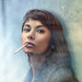 Eleonora portrait with smoke