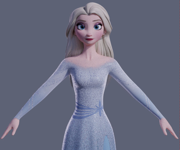 1. Elsa with Blue Hair in Frozen 2 - wide 3