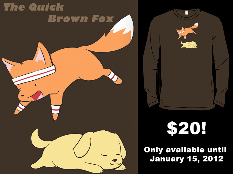 Woot Shirt - Quick Brown Fox