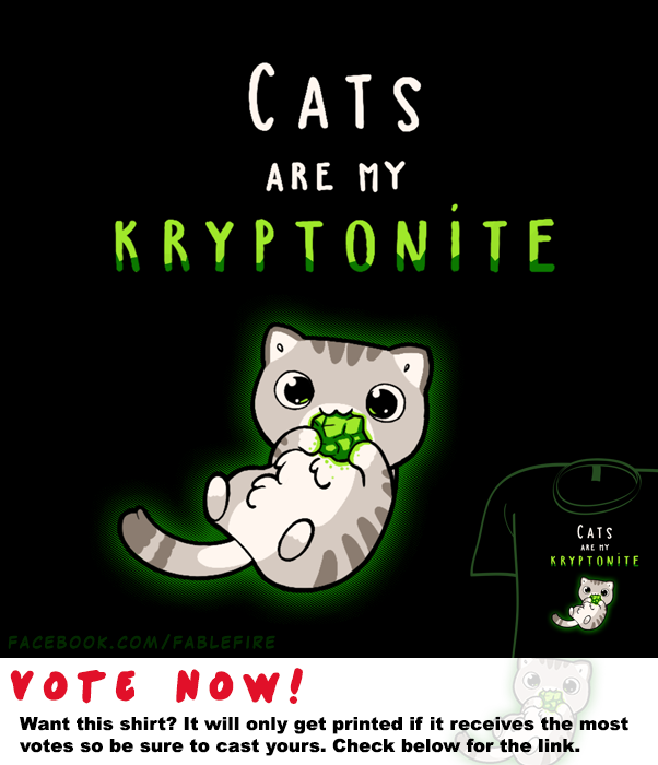 Woot Shirt - Cats Are My Kryptonite