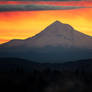 sunrise over mt hood