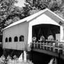 Rochester covered bridge B W