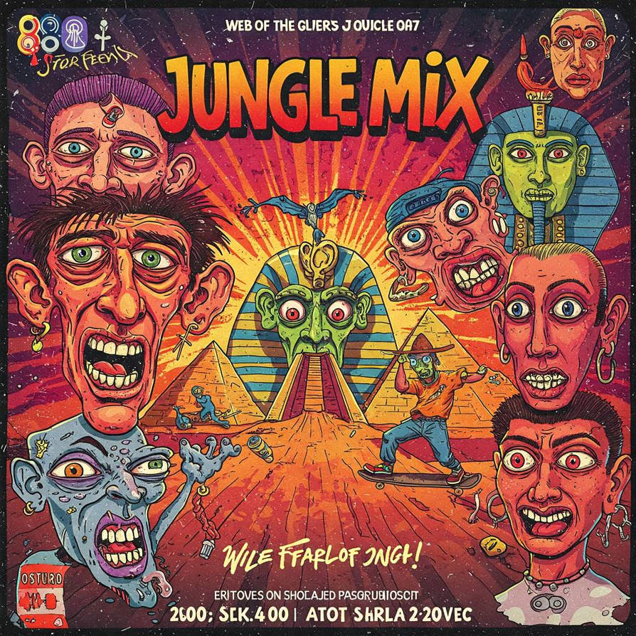 Jungle Mix UK Rave Poster 1990s-2000s (808Forum) by 808Forum on DeviantArt