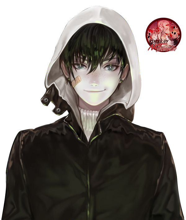 Anime guy with 2024 hood