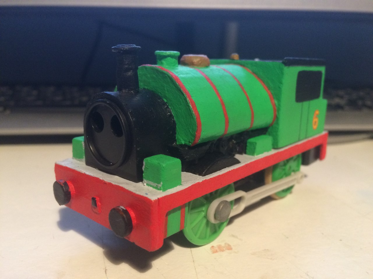 Tomy Trackmaster Percy WIP 2 by GBHtrain on DeviantArt