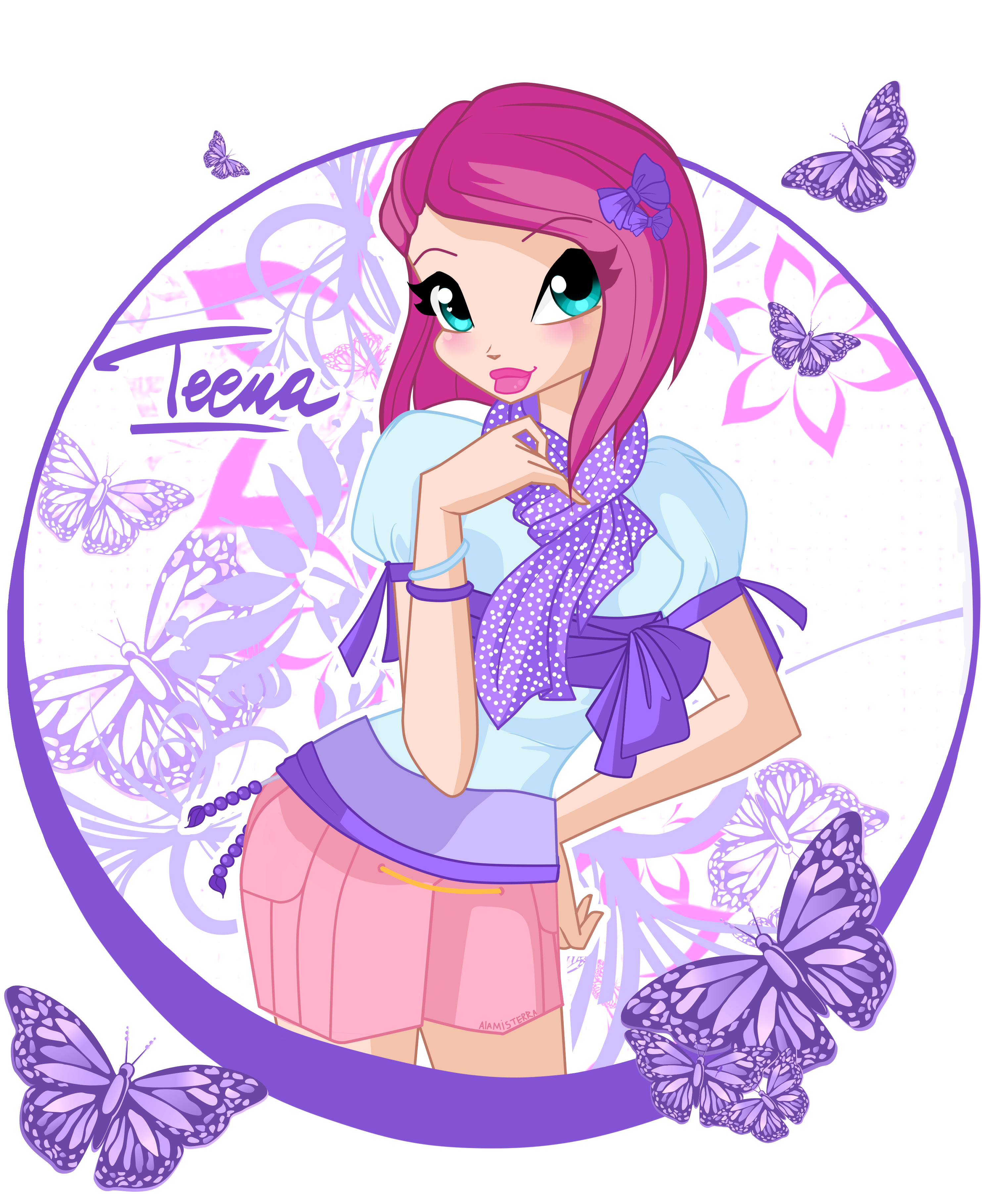 Tecna of Winx Cafe style