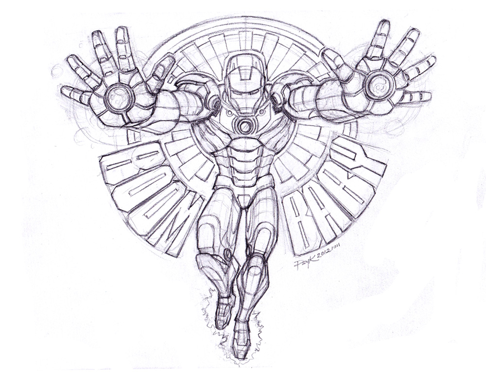 Ironman Lineart