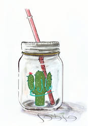 Illustration : GLASS!Tus - mixed media