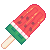 Watermelon popsicle (pixel)