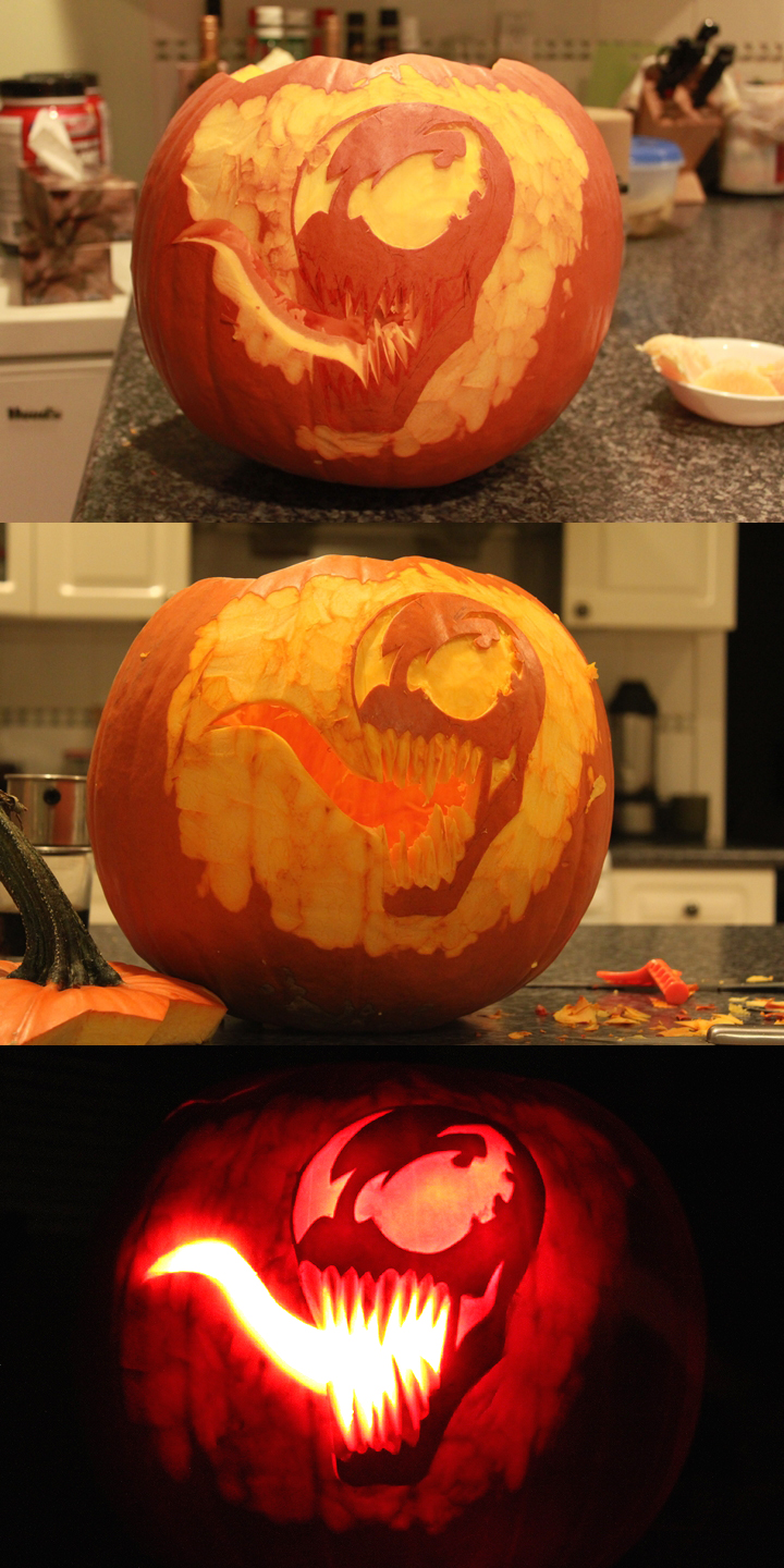 Venom Jack O Lantern Process By Jeison Ree On DeviantArt