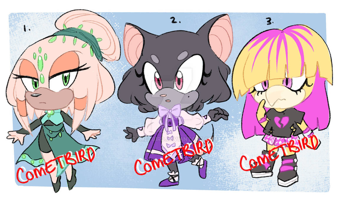 P2U chibi bases (Mobian) by Cometbird on DeviantArt