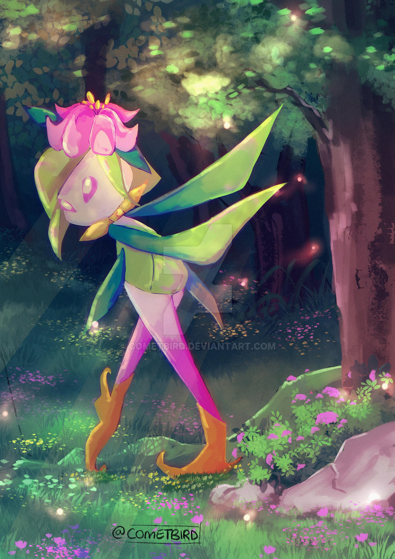 Hisuian Lilligant by Cometbird on DeviantArt