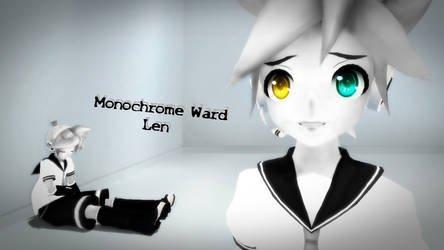 [MMD] Monochrome Ward Len by Snorlaxin