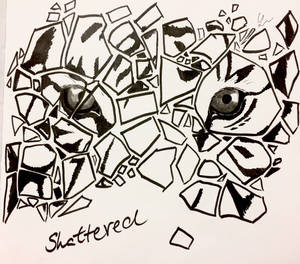 Inktober day 12~shattered 