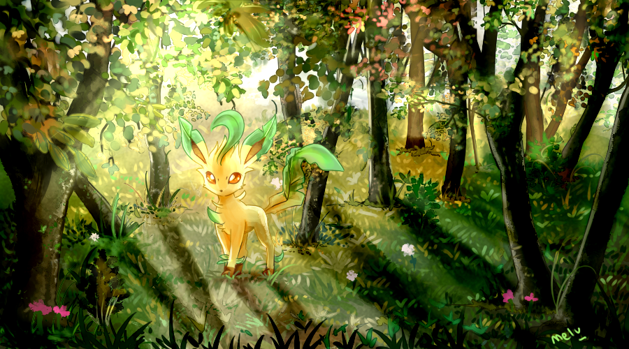 Leafia Leafeon by Pumfi on DeviantArt