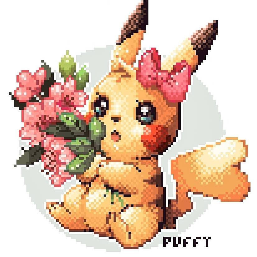100+ Cute Pikachu Pixel Art Perfect For Any Pokemon Fan