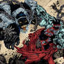 Spawn y gorila cyborg