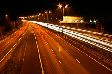 M25 Motorway Traffic Trails 8