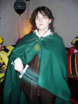Frodo cosplay with effects