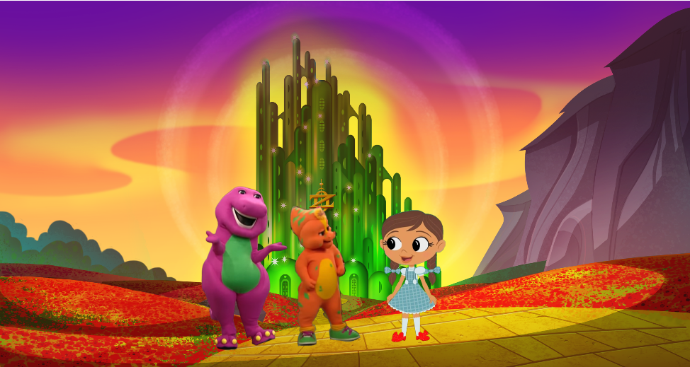 Barney introduced Riff to Dorothy by CharlieTheThomasFan on DeviantArt