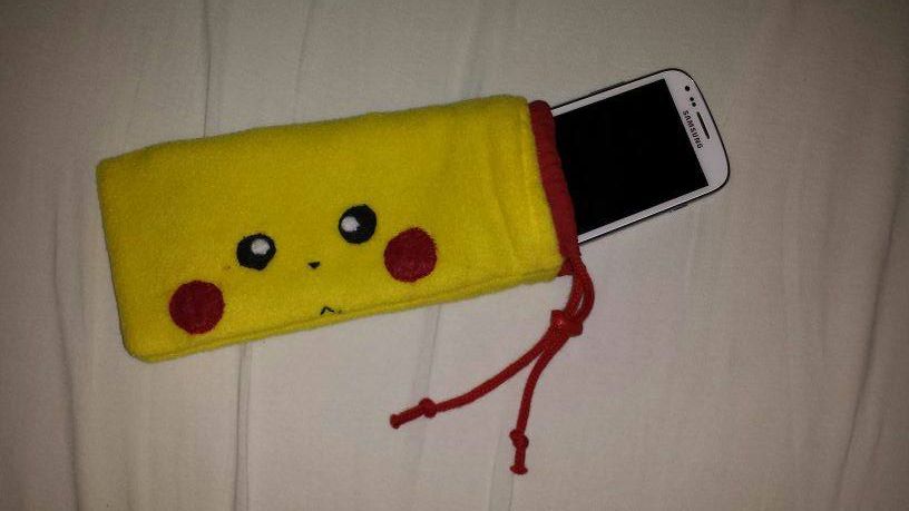 Pikachu soft mobile phone bag