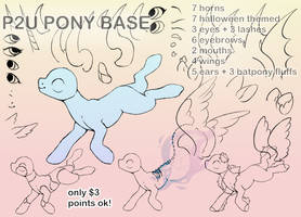 PONY line base (open) P2U P4U