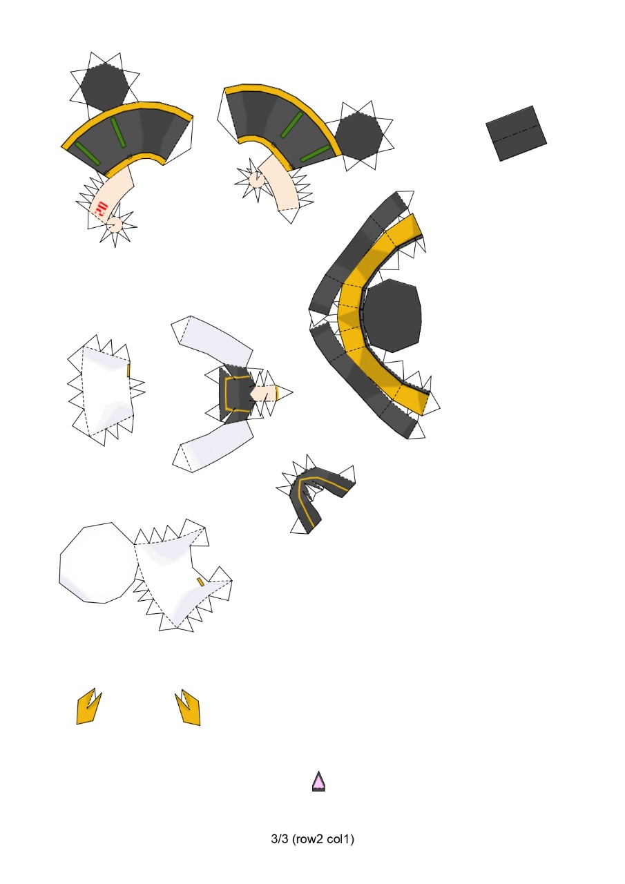 rin papercraft 3 by lllllskdmskna on DeviantArt