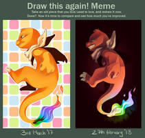 [Meme] Draw this again - Misha the Charmander